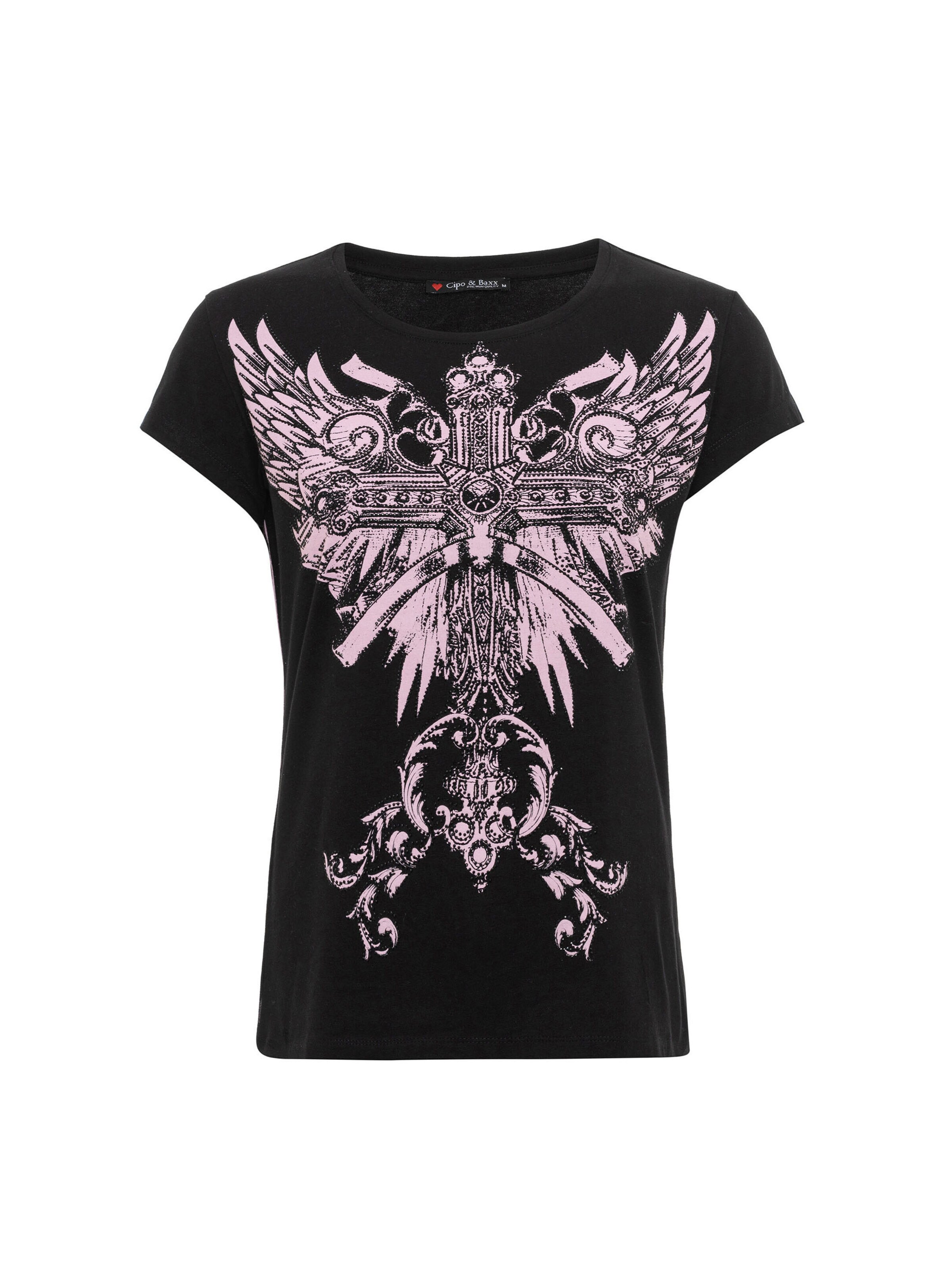 CIPO & BAXX T-shirt 'WT341' en L en noir, Vue avec produit