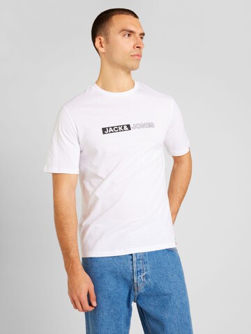 T-Shirt 'Neo' JACK & JONES en blanc : devant