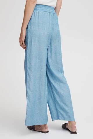 Wide Leg Pantalon 'Lin Cu 1' Fransa en bleu