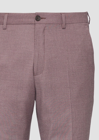 Coupe slim Pantalon à plis s.Oliver BLACK LABEL en rose