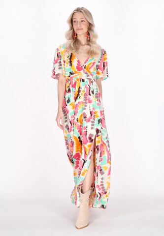 IZIA Summer dress in Mixed colours
