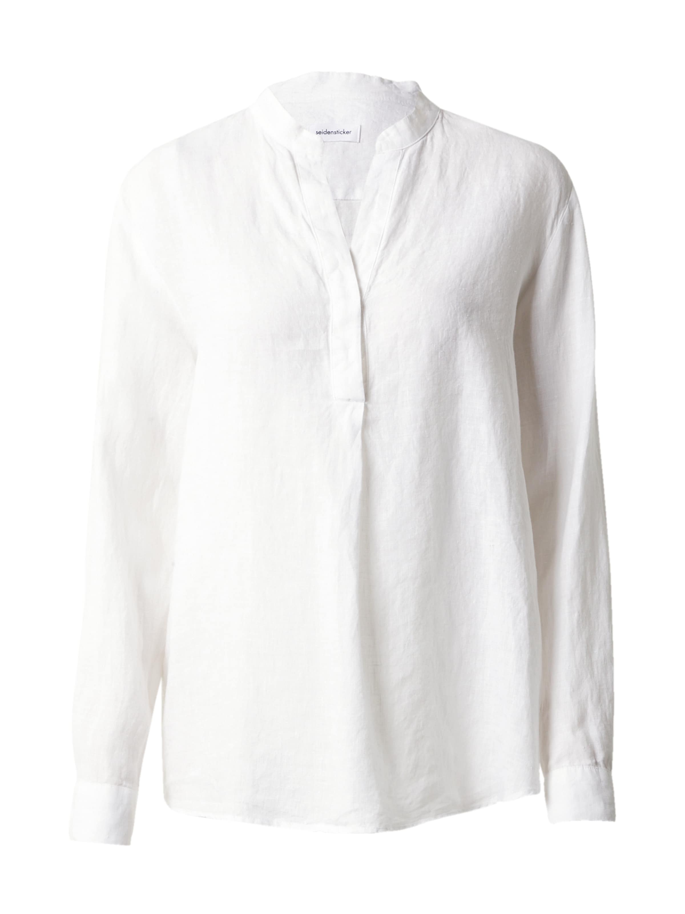 SEIDENSTICKER Bluse 'Schwarze Rose' in Weiß: Vorderseite