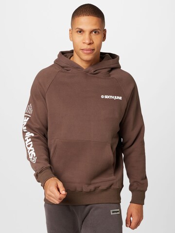 Sixth June Sweatshirt in Brown: front