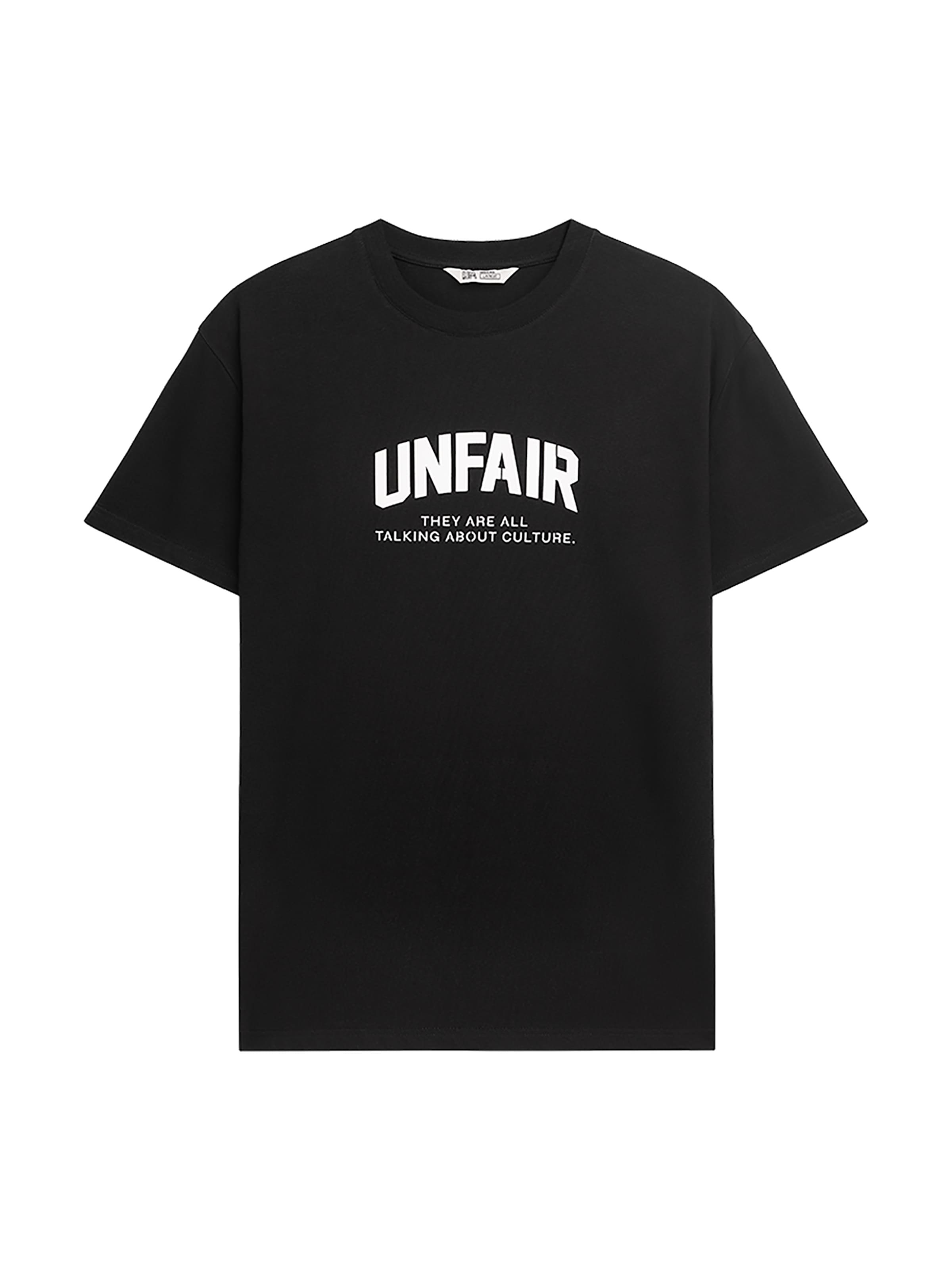 Unfair Athletics Shirt 'TAATAC' in Black: front