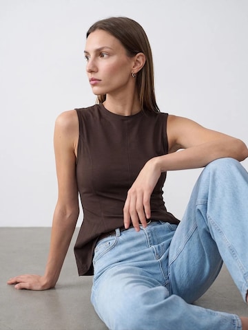 Dilvin Top 'Oberteile' in Brown