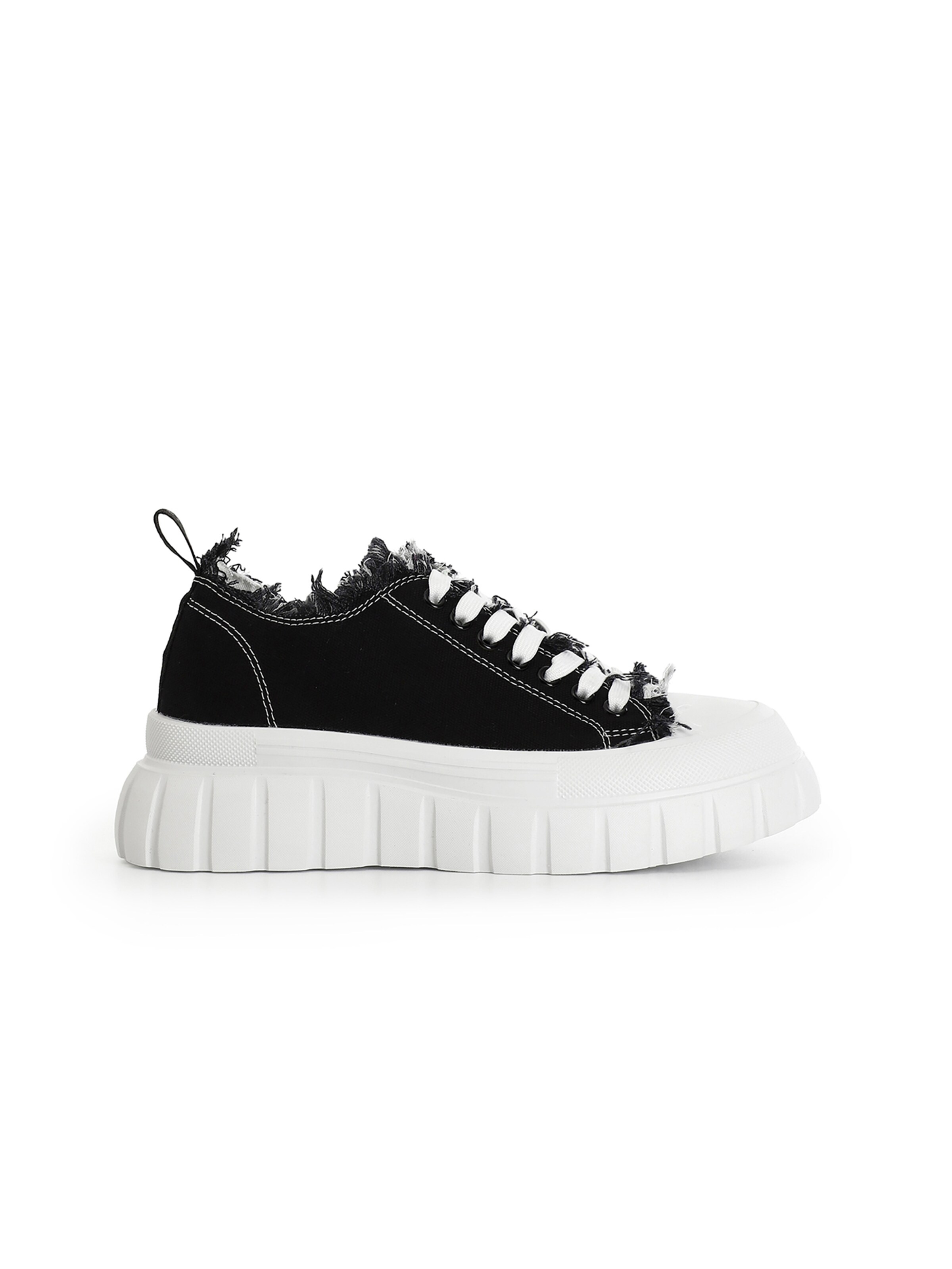 Sneaker bassa di CAFè NOIR in nero: frontale