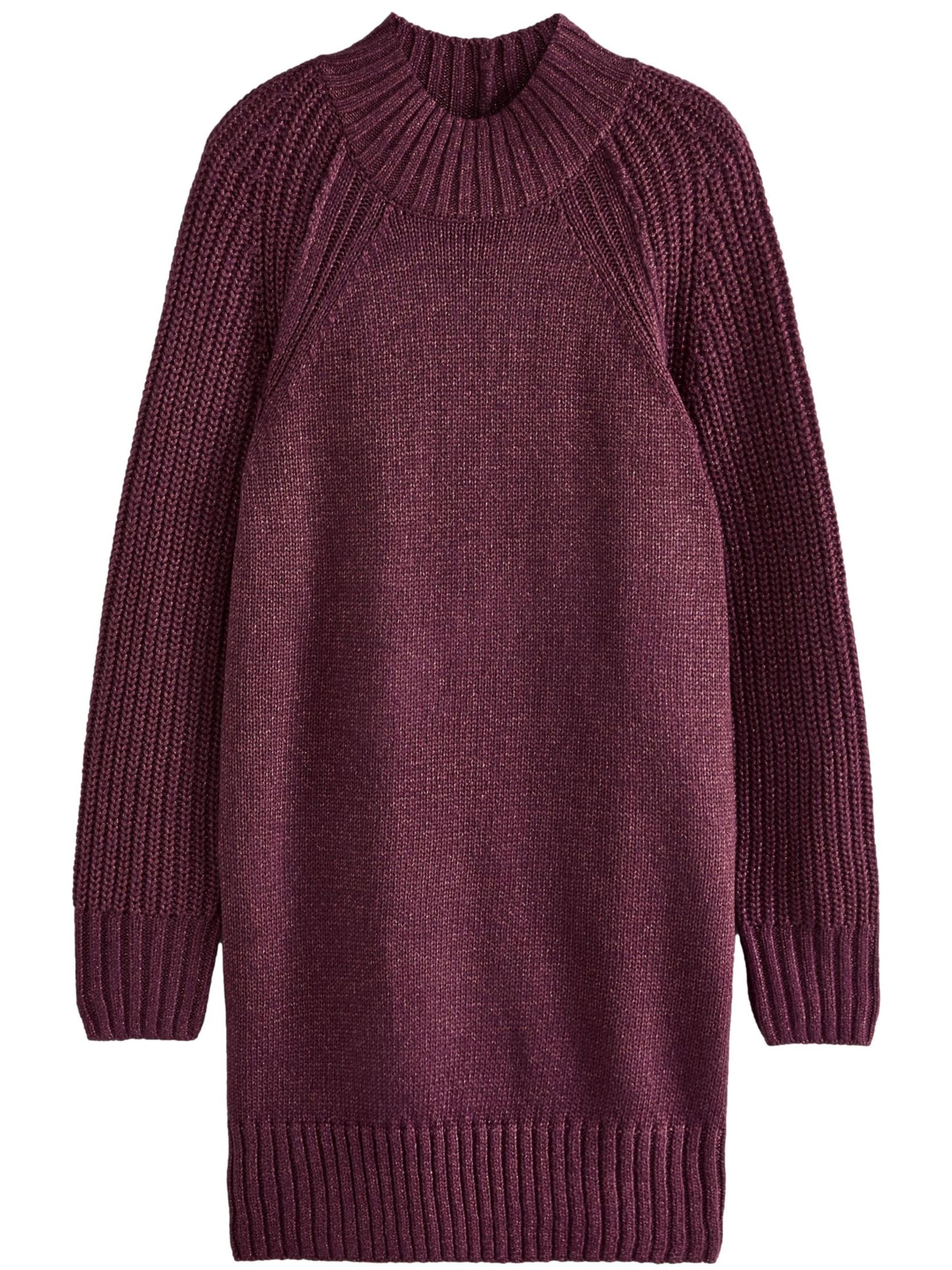 Next Sukienka z dzianiny w kolorze czerwony: przód