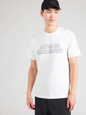 Tricou de la ARMANI EXCHANGE pe alb: față