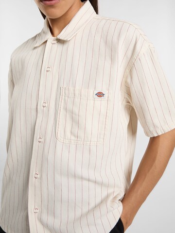 DICKIES Blouse 'SERVICE' in Beige