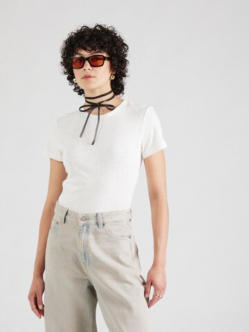 WEEKDAY T-shirt i vit: framsida