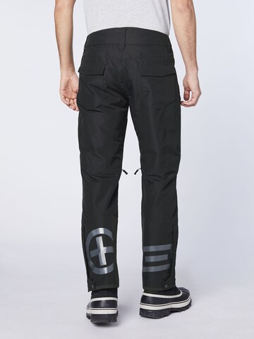 CHIEMSEE Regular Outdoor Pants 'Taos' in Black