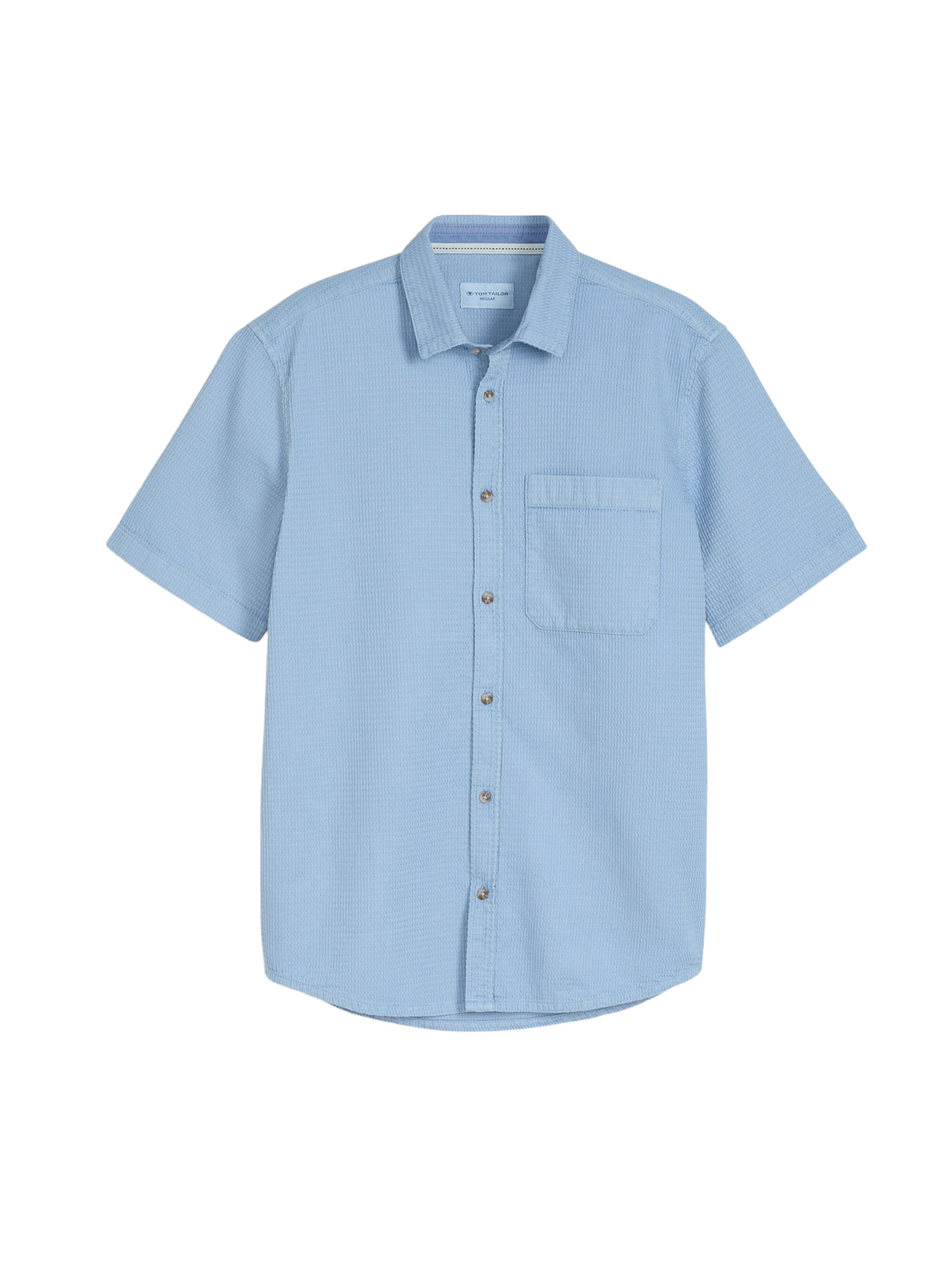 Regular fit Cămașă de la TOM TAILOR pe albastru: față