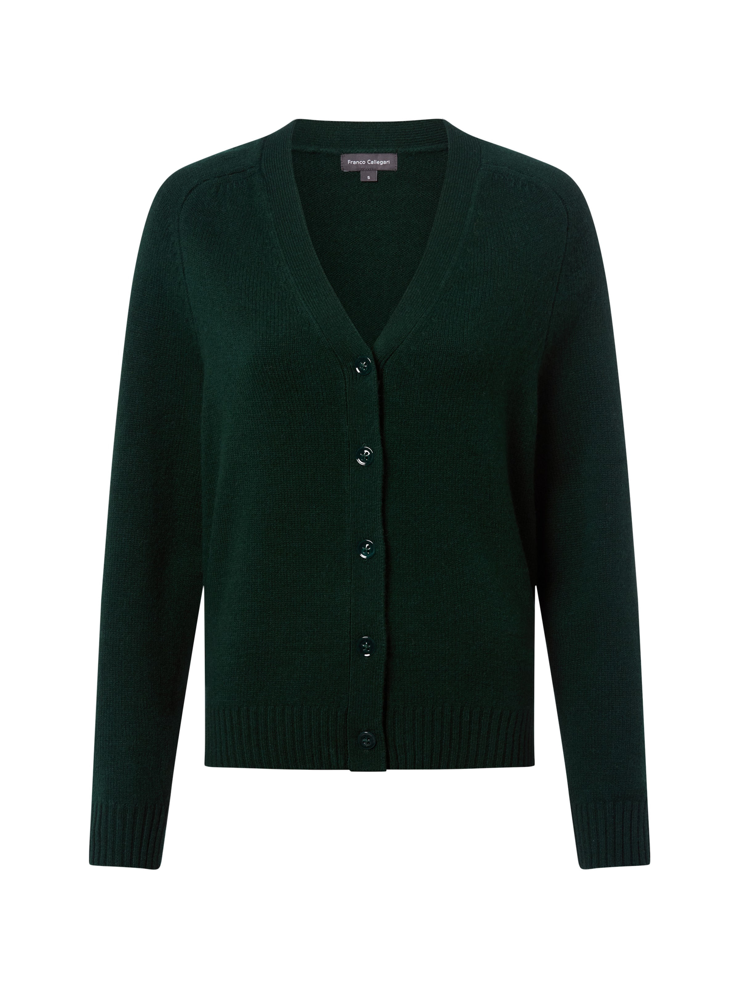 Franco Callegari Strickjacke in Grün: Vorderseite