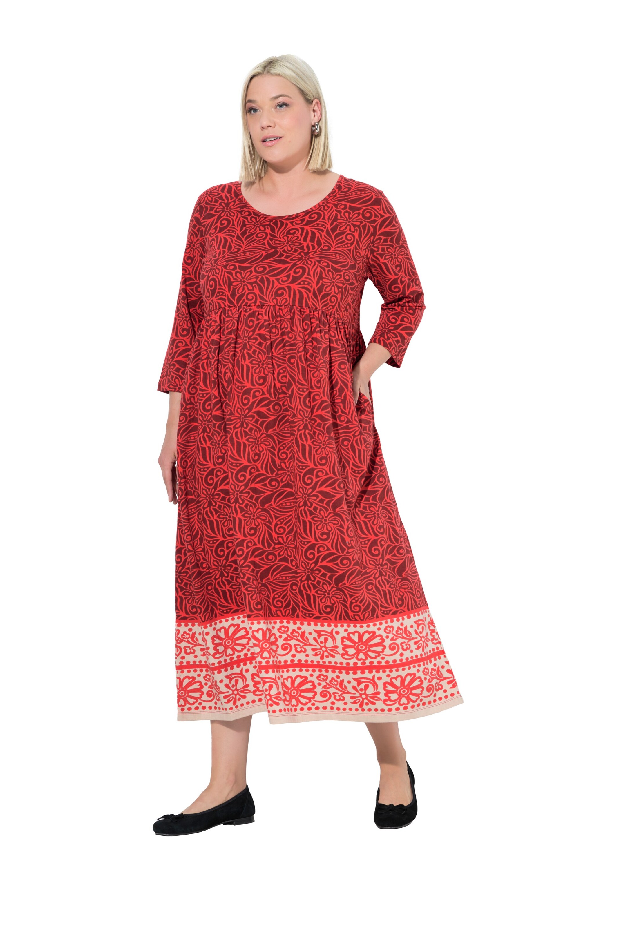 Ulla Popken Dress in Red: front