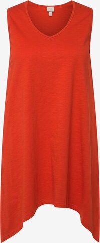 Ulla Popken Shirt  (GOTS) in Rot: predná strana