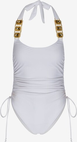 Moda Minx Swimsuit in White: front