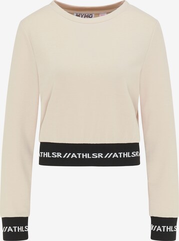 myMo ATHLSR Athletic Sweatshirt in Beige: front