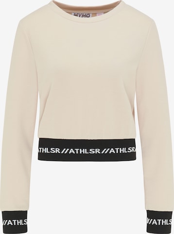 myMo ATHLSR Athletic Sweatshirt in Beige: front
