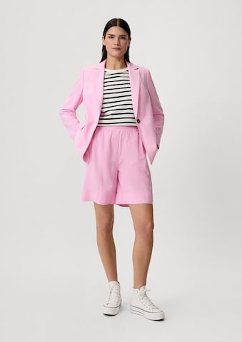 comma casual identity Loosefit Broek in Roze: voorkant