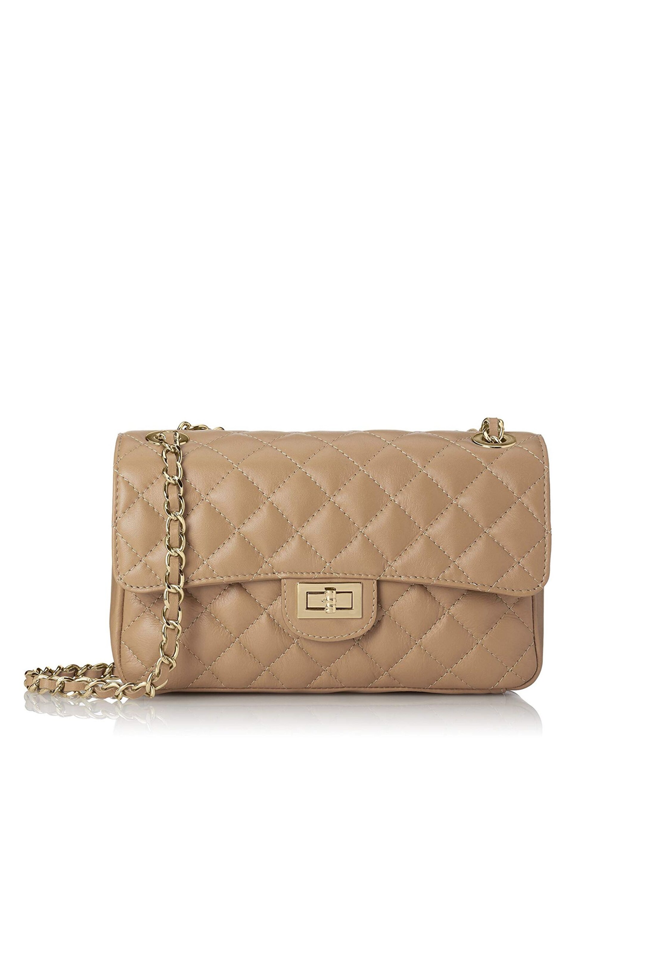 CHICCA BORSE Schoudertas in Beige: voorkant