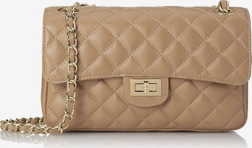 CHICCA BORSE Schoudertas in Beige: voorkant