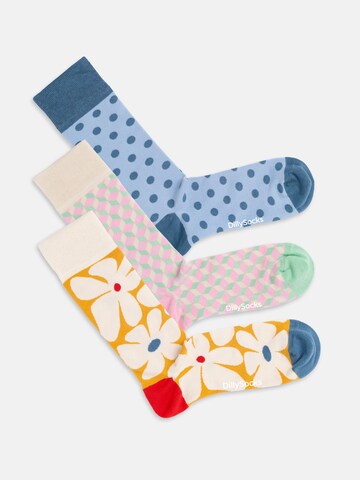 DillySocks Sokken 'Flower Mood' in Beige