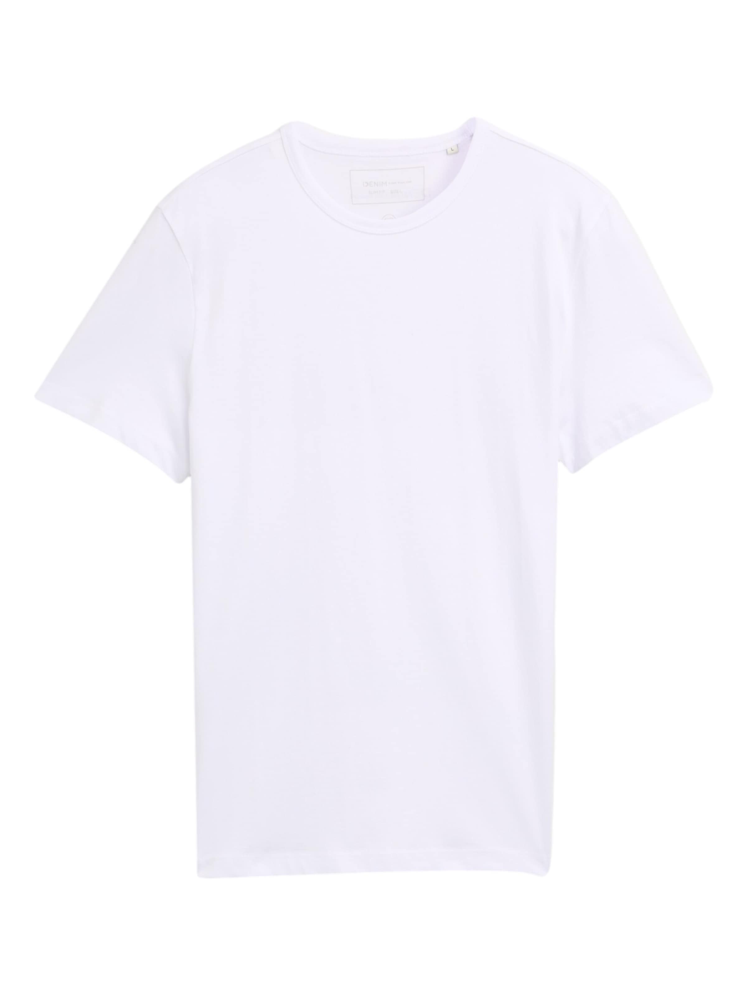 TOM TAILOR DENIM T-Shirt en blanc, Vue avec produit