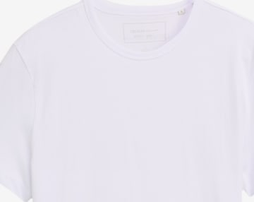 T-Shirt TOM TAILOR DENIM en blanc : devant