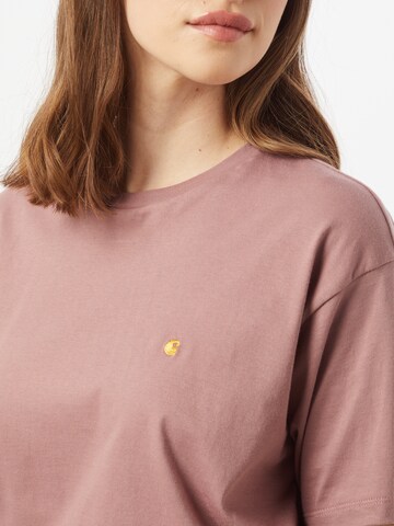 Carhartt WIP Shirt 'Chase' in Pink