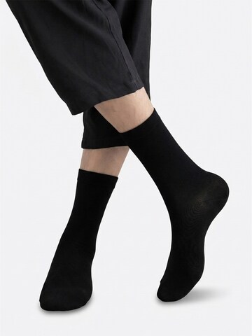 Vivi Idee Socks '6 paar Bambus Business' in Black: front