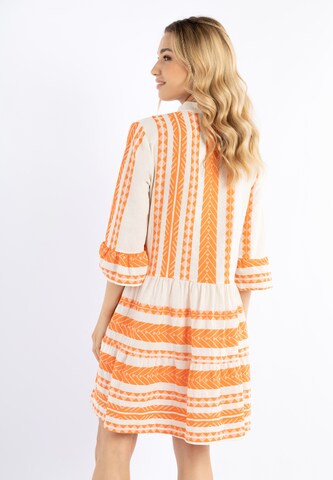 IZIA - Vestido de verão em laranja