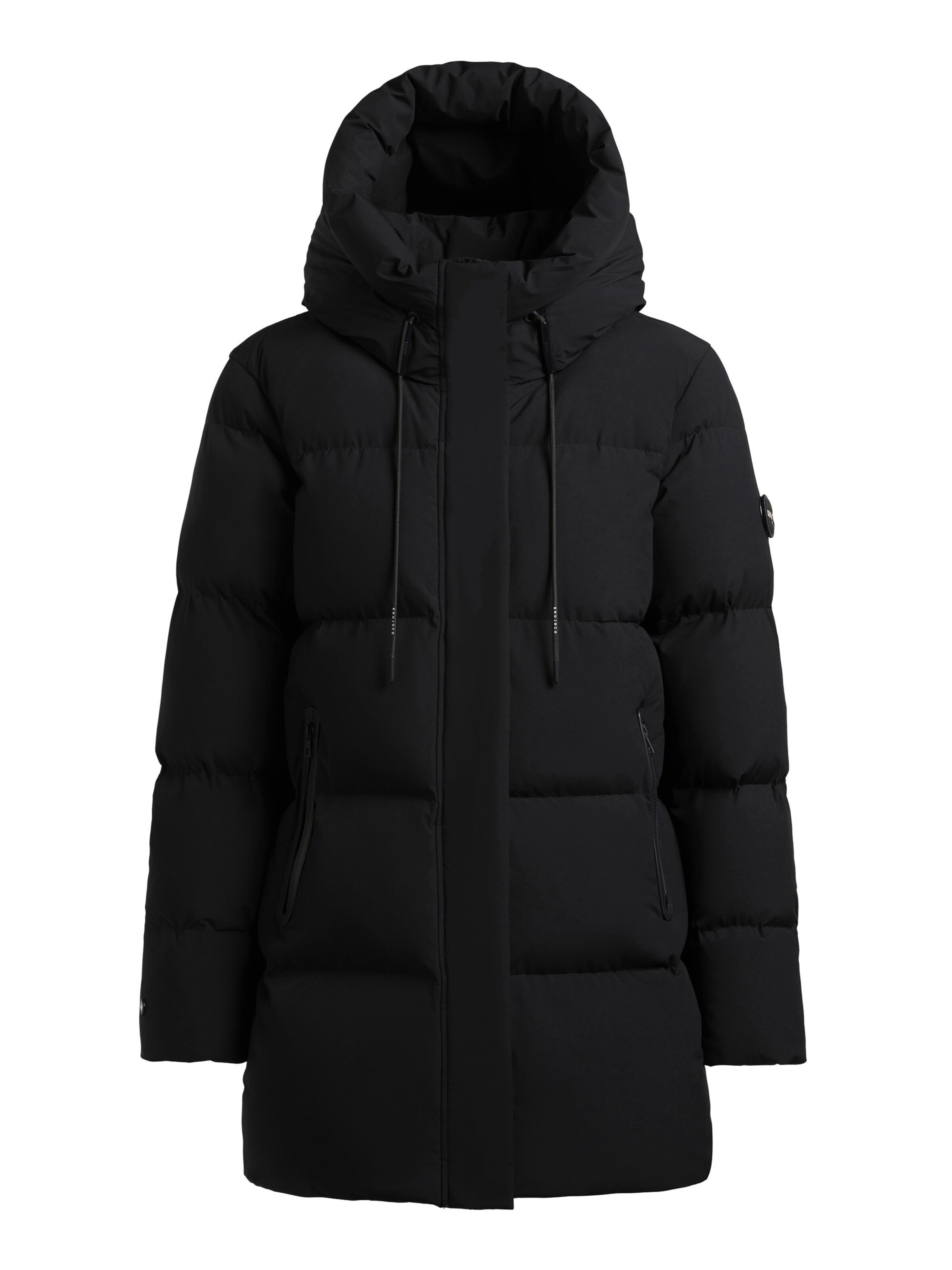 khujo Jacke 'Drown2' in Schwarz: Vorderseite