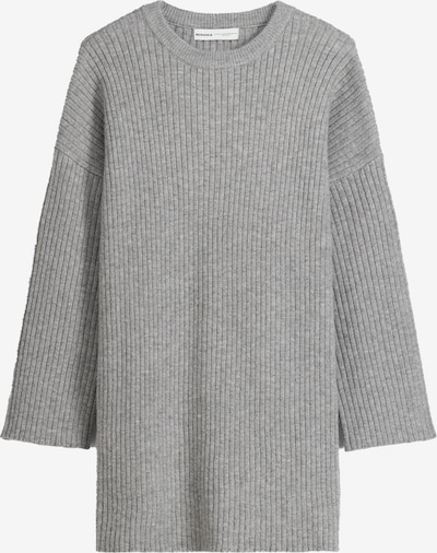 Bershka Robes en maille en gris, Vue avec produit