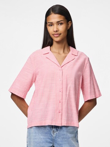 PIECES Blouse 'PCApia' in Roze: voorkant