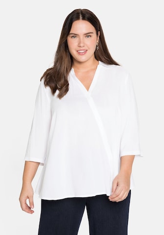 SHEEGO Blouse in Wit: voorkant