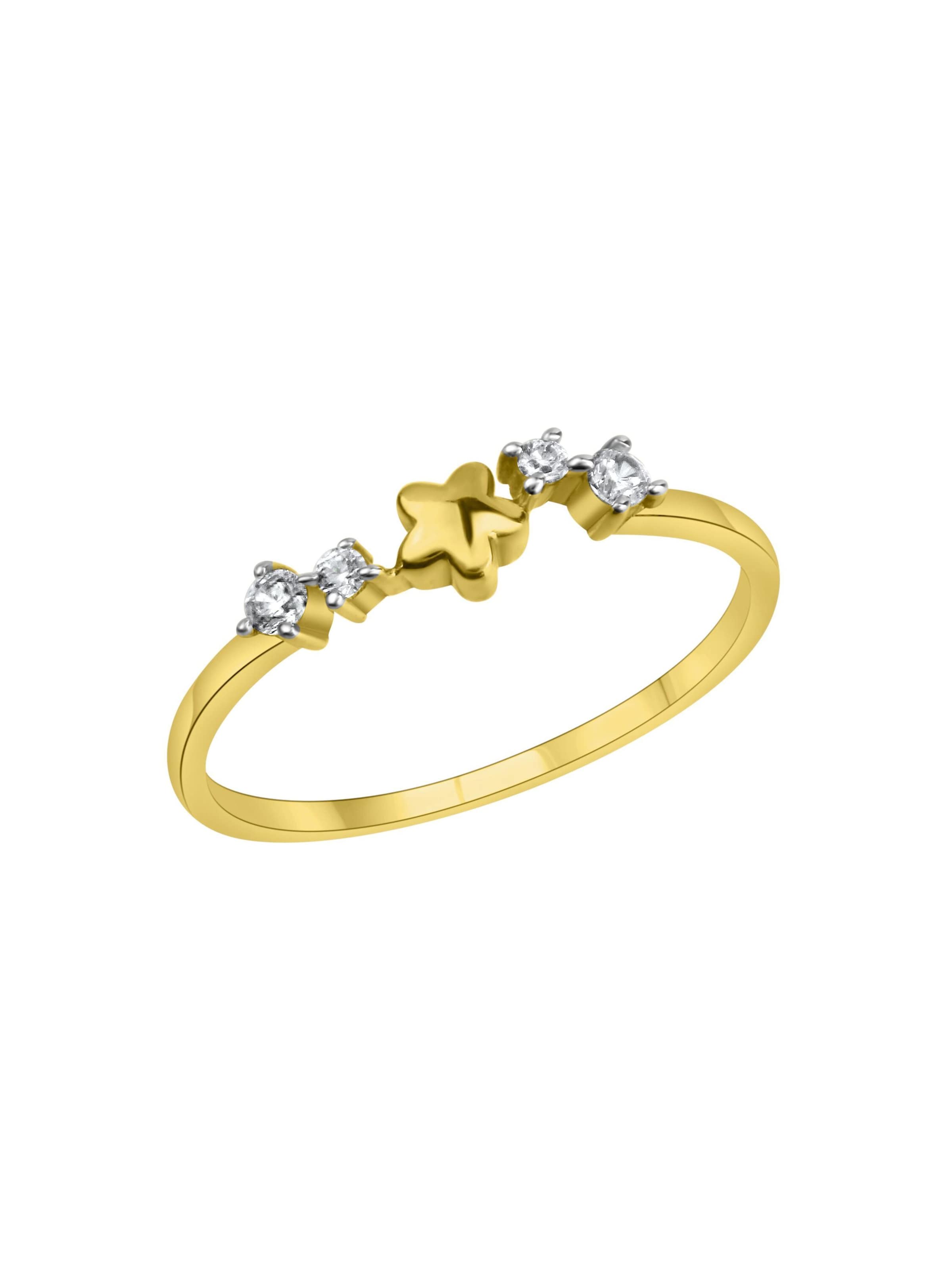 Fascination by Ellen K. Bague en or / blanc, Vue avec produit