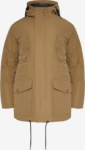 Parka invernale di MO in marrone: frontale