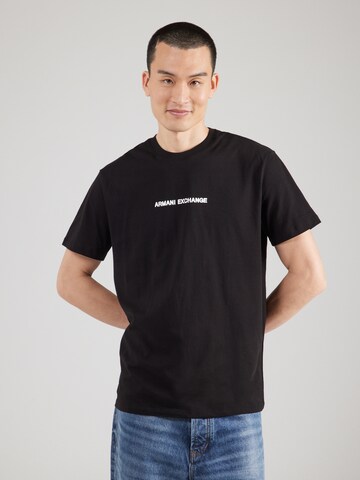 ARMANI EXCHANGE Футболка в Черный: спереди