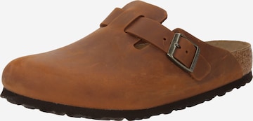 BIRKENSTOCK Pistokkaat 'Boston Leoi' värissä ruskea: etupuoli
