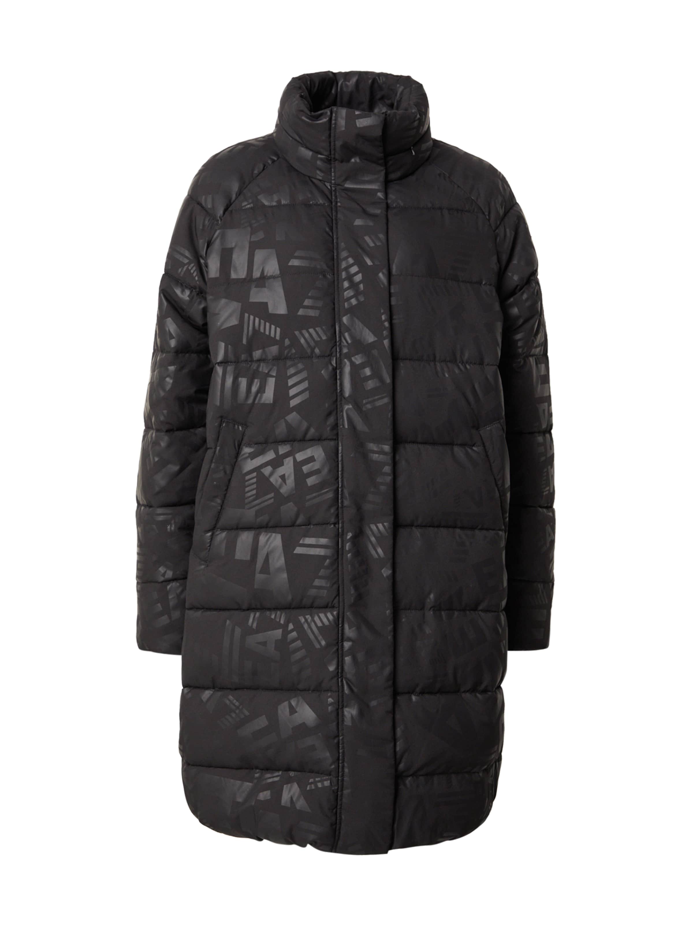 EA7 Emporio Armani Talvemantel 'CABAN', värv must: eest vaates