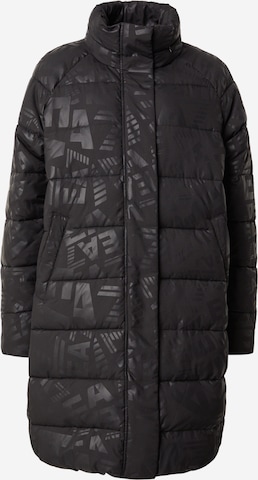 EA7 Emporio ArmaniZimski kaput 'CABAN' - crna boja: prednji dio