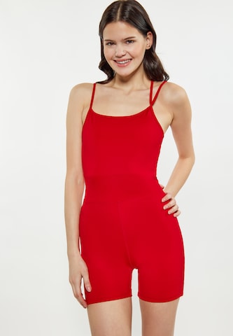 myMo ATHLSR Jumpsuit in Rood: voorkant