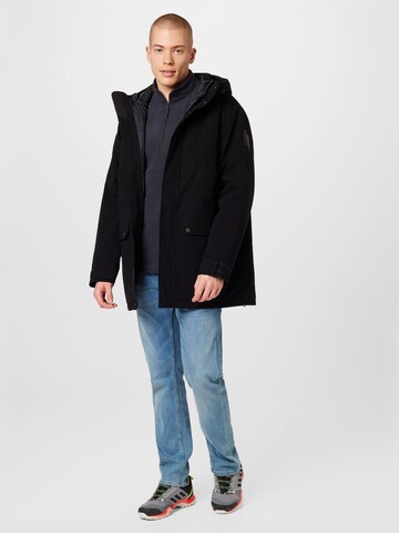 JACK WOLFSKIN - Casaco outdoor 'BERGHANG' em preto