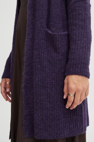 ICHI Knit Cardigan 'kamara' in Purple