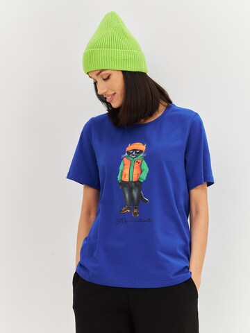 Cat e Lolette Shirt 'Hoodie Cat'‌‌‌‌‌‌‌‌ in Blau