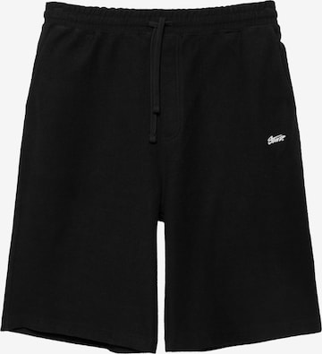 Pull&Bear Pants 'STWD' in Black: front