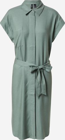 VERO MODA Blousejurk 'Millie' in Groen: voorkant