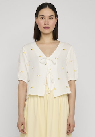 Estelou Blouse 'Lemon' in White: front