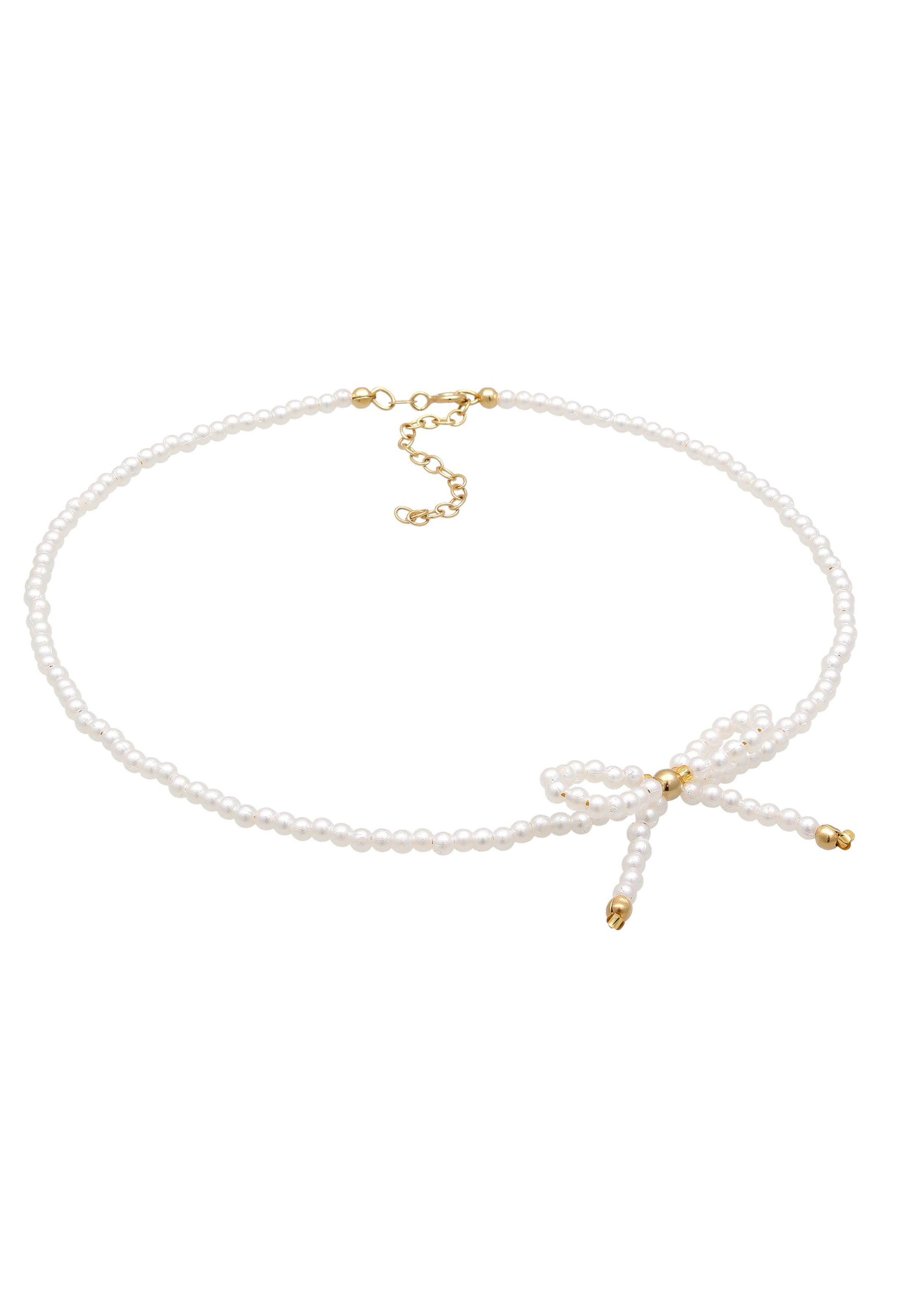 ELLI Kette 'Schleife' in Weiß