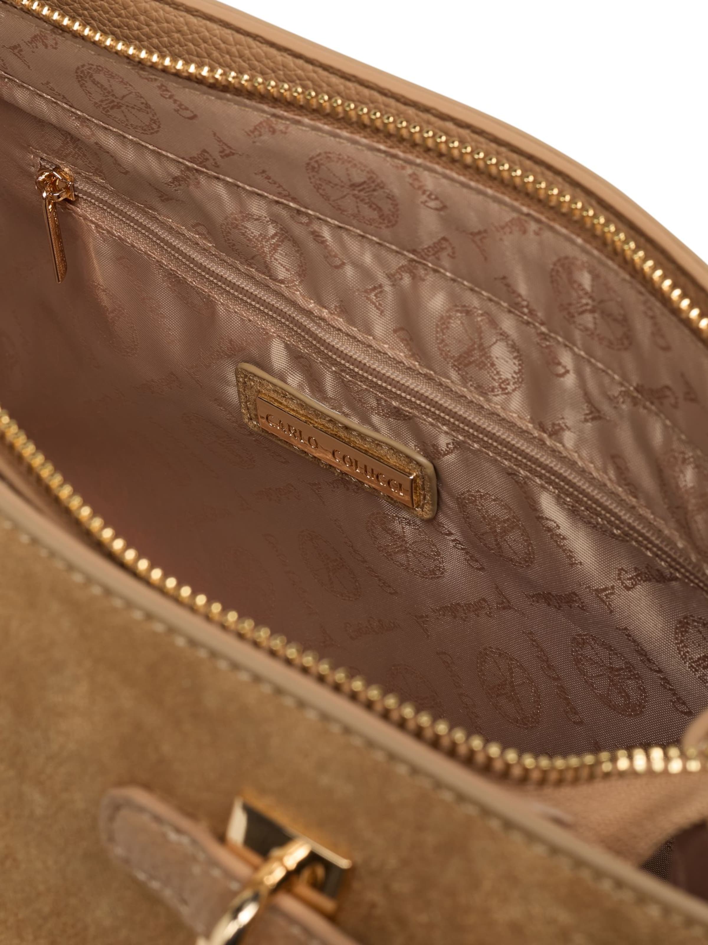 Sac bandoulière 'Fiegl' Carlo Colucci en beige